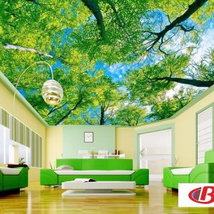 Effect of stretch ceiling on decoration
