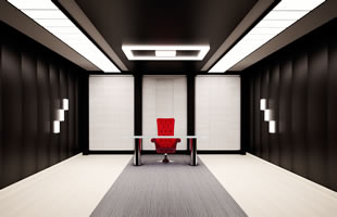 Işıklı doku gergi tavan ile ofis aydınlatması, Işıklı gergi tavan